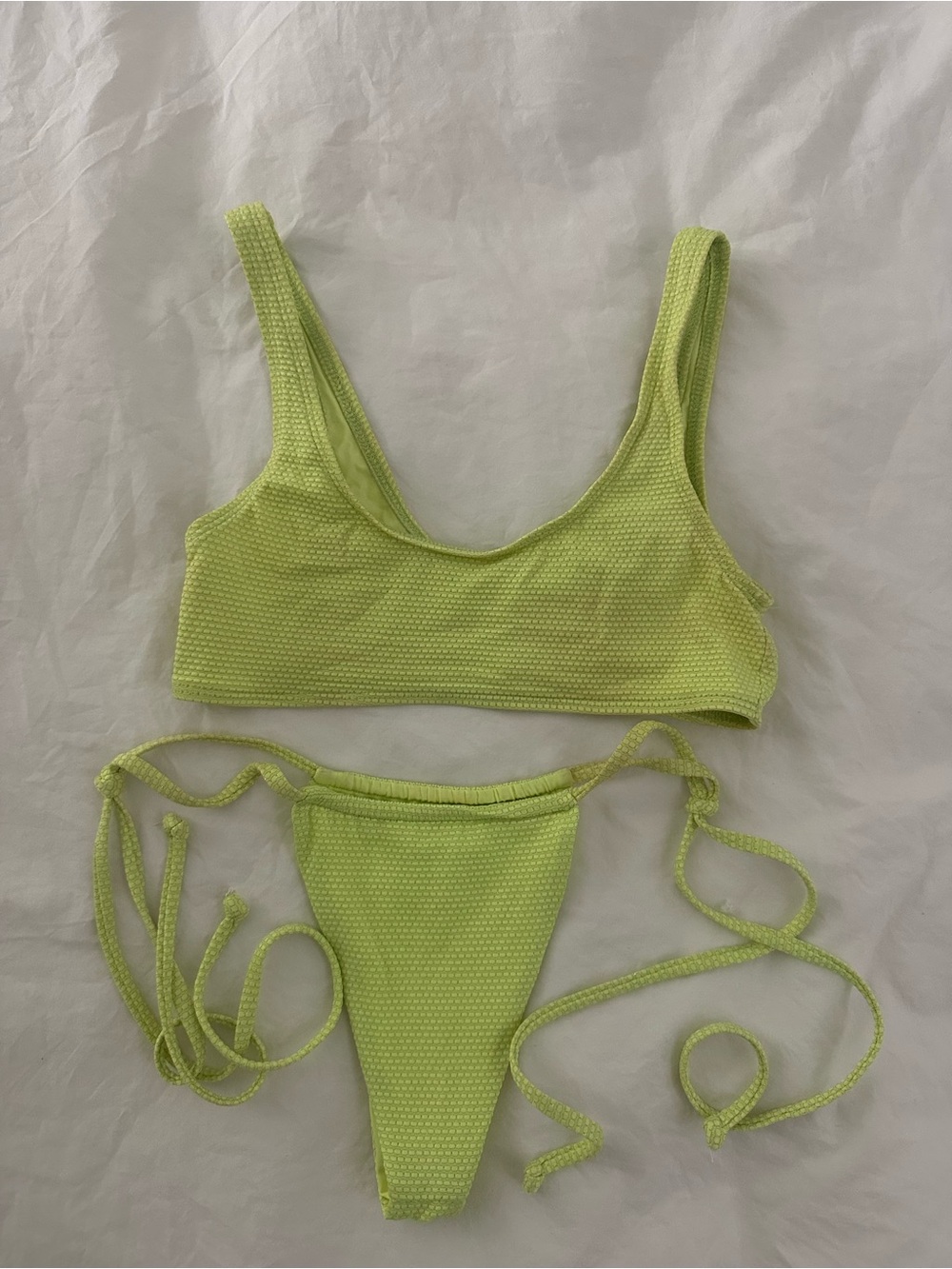 Frankies bikinis lime set
